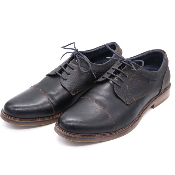 Hickey Freeman Other - Freeman Hudson Men's Cap-Toe Black Dress Shoes Men's 12M